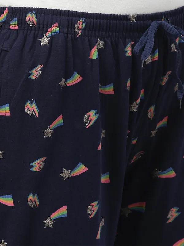 Blue_Cottton_Capri_For_Women