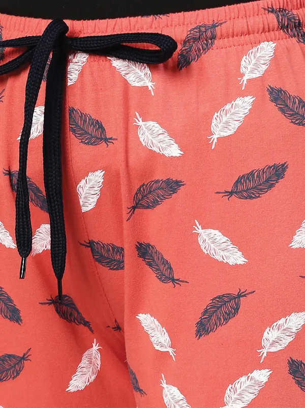Orange_Cottton_Capri_For_Women