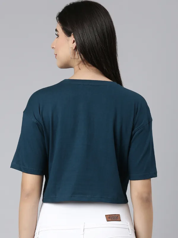 Teal_Kryptic_Printed_Cotton_Drop-Shoulder_Sleeves_Oversized_Crop_T-shirt
