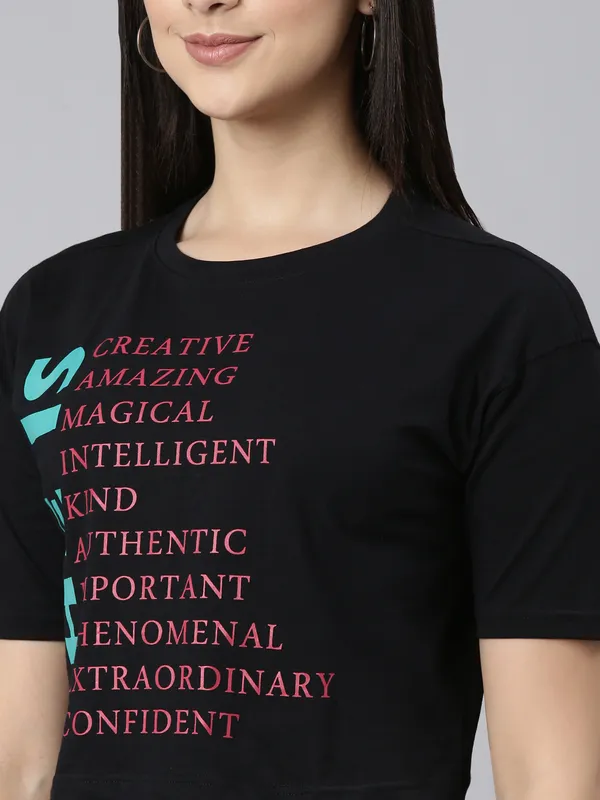 Black_Kryptic_Typography_Printed_Drop-Shoulder_Sleeves_Cropped_Pure_Cotton_T-shirt