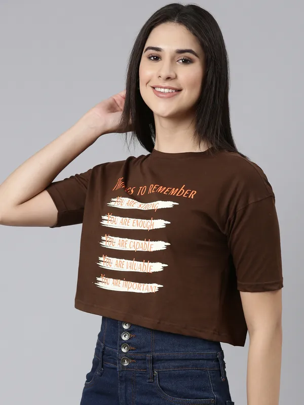 Brown_Kryptic_Typography_Printed_Oversized_Drop-Shoulder_Sleeves_Cropped_Pure_Cotton_T-shirt