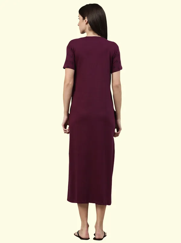 Maroon_Western_Wear_Nighty_For_Women