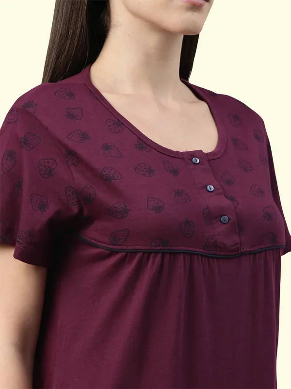 Maroon_Western_Wear_Nighty_For_Women