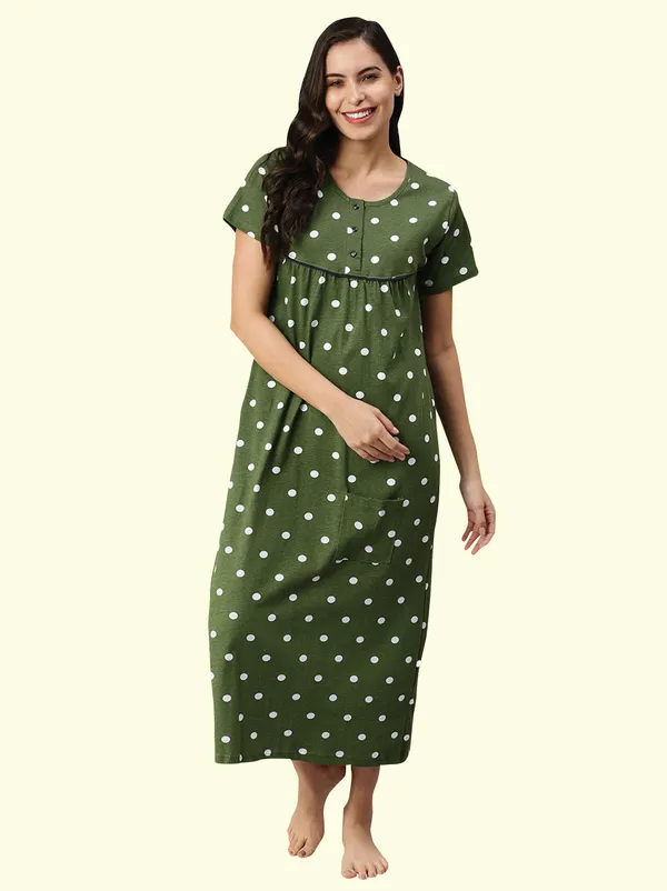 Green_Pure_Cotton_Nighty_For_Women