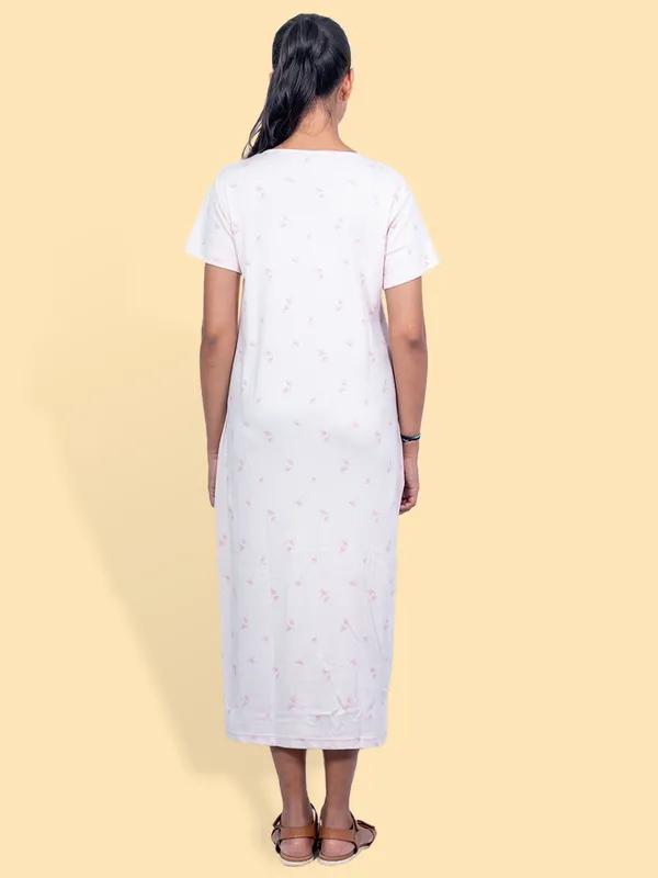 Pink_Western_Wear_Round_Neck_Nightdress_For_Women
