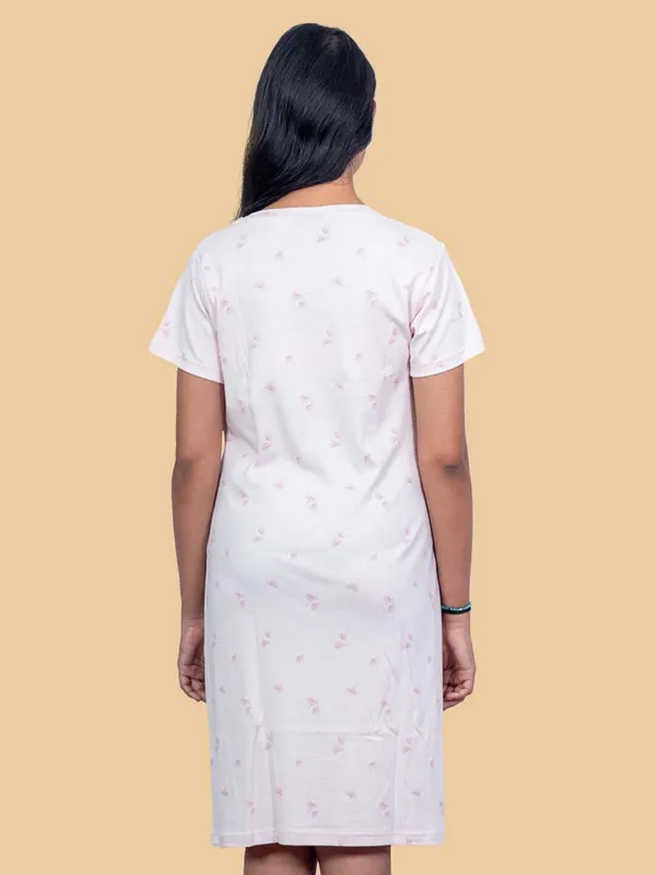 Pink_Western_Wear_Round_Neck_Nightdress_For_Women