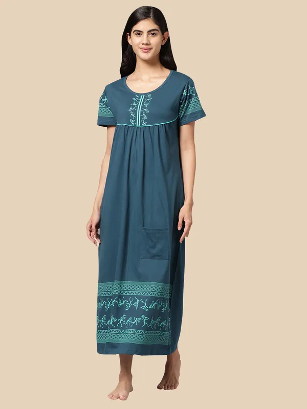Blue_Western_Wear_Nighty_For_Women
