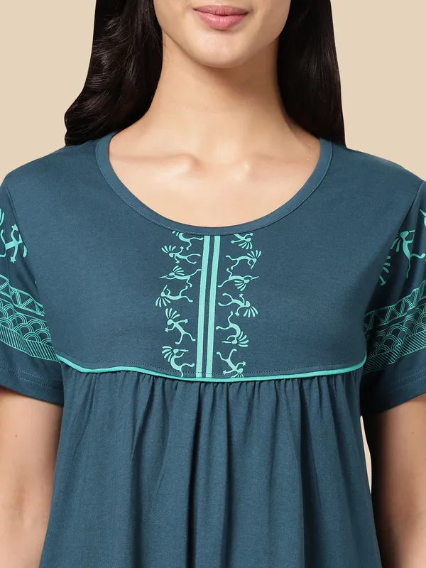 Blue_Western_Wear_Nighty_For_Women