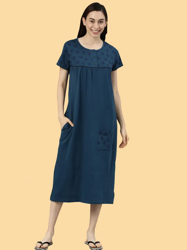 Blue_Western_Wear_Nighty_For_Women