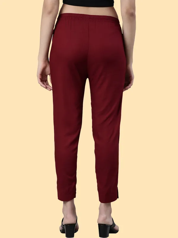 Maroon_Regular_Fit_Trousers_For_Women