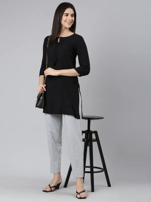 Grey_Melange_Ankle_Length_Western_Wear_Legging_For_Women