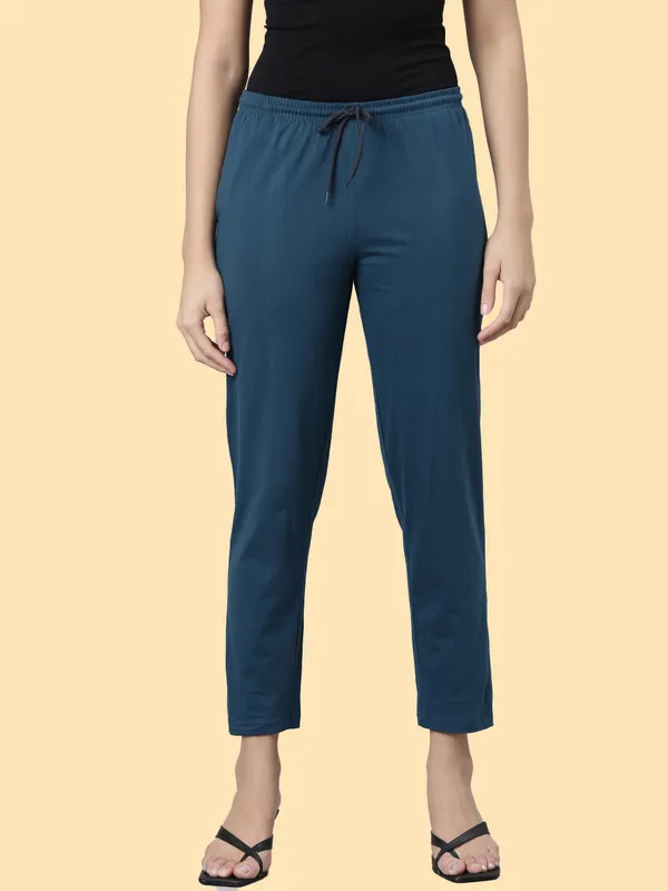 Teal_Blue_Ethnicwear_Pyjama_For_Women