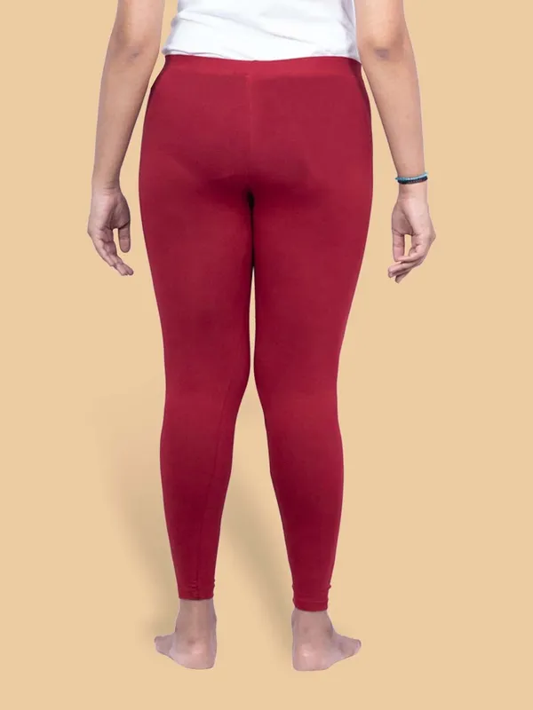 Maroon_Ankle_Length_Western_Wear_Legging_For_Women