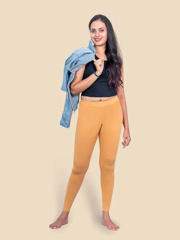 Beige_Ankle_Length_Western_Wear_Legging_For_Women