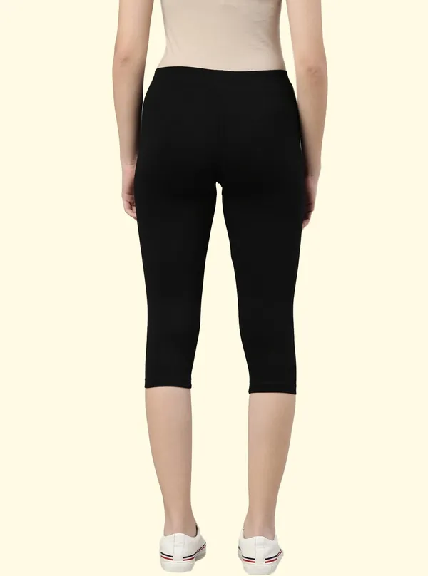 Black_3/4Th/Calf_Length_Western_Wear_Legging_For_Women