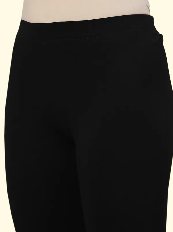 Black_3/4Th/Calf_Length_Western_Wear_Legging_For_Women