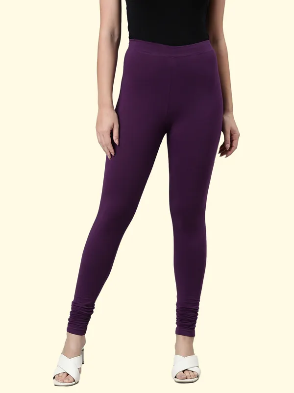 Purple_Churidar_Length_Western_Wear_Legging_For_Women