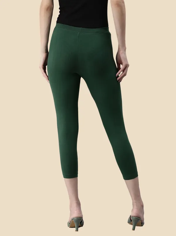Green_3/4Th/Calf_Length_Western_Wear_Legging_For_Women
