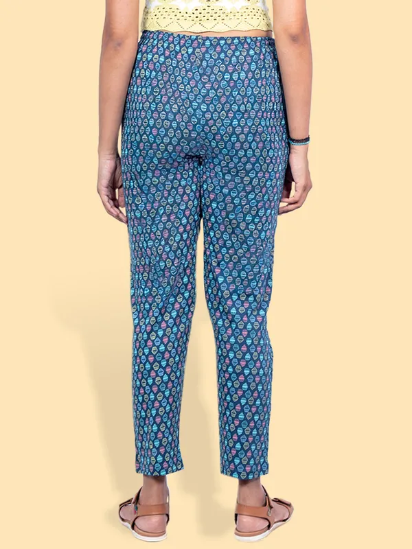 Blue_Cotton_Indi_Pyjama_For_Women