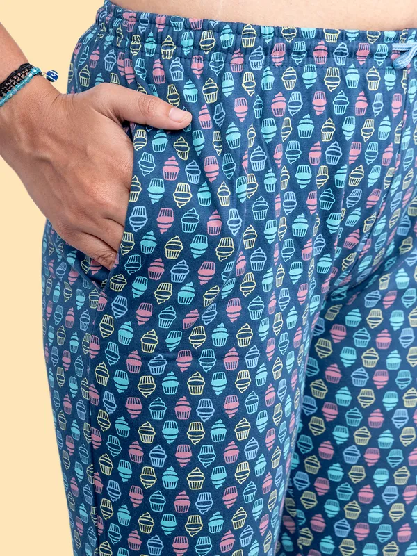 Blue_Cotton_Indi_Pyjama_For_Women
