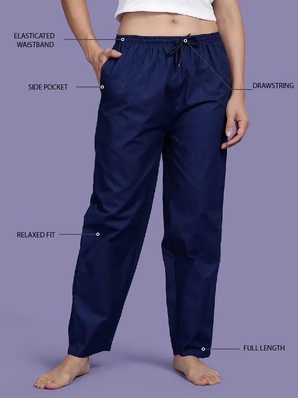Denim_Blue_Kryptic_womens_Solid_cotton_rich_loungepant_with_elasticated_waistband_and_side_pocket
