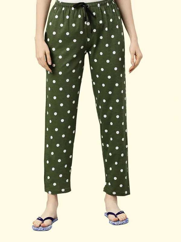 Green_Cotton_Pyjama_For_Women