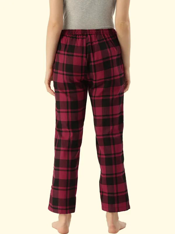 Maroon_Cotton_Pyjama_For_Women