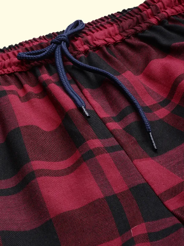Maroon_Cotton_Pyjama_For_Women