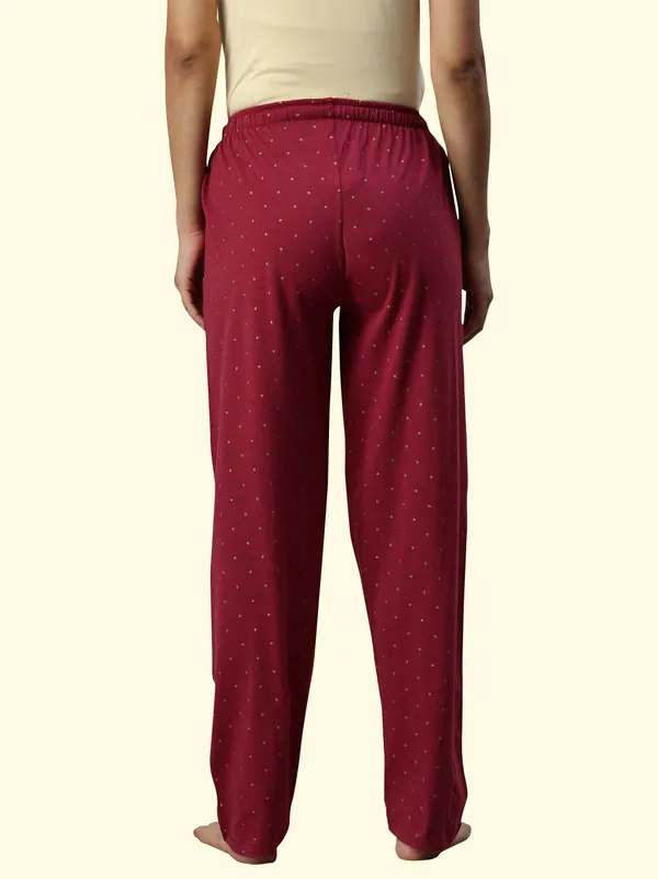 Maroon_Cotton_Pyjama_For_Women