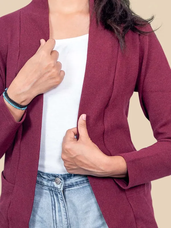 Burgundy_Western_Wear_Shrug_For_Women