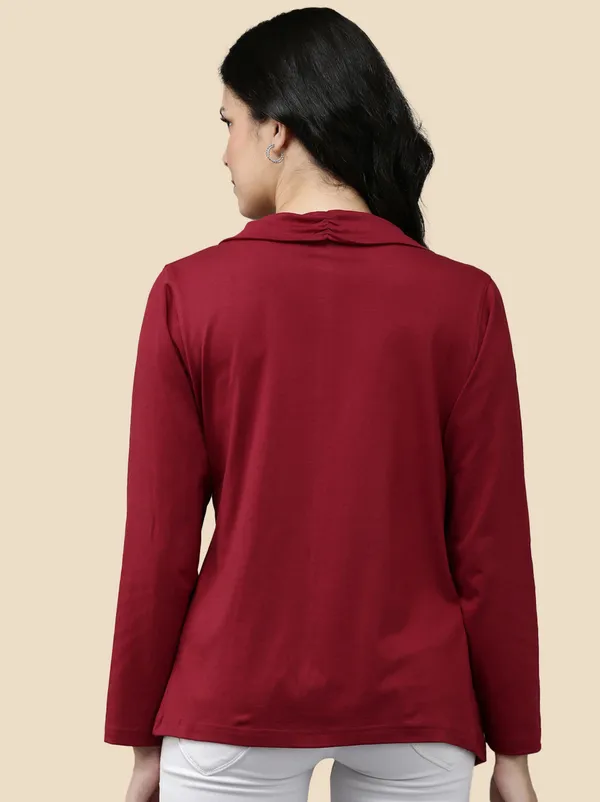 Maroon_Western_Wear_Shrug_For_Women