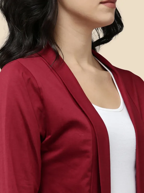 Maroon_Western_Wear_Shrug_For_Women