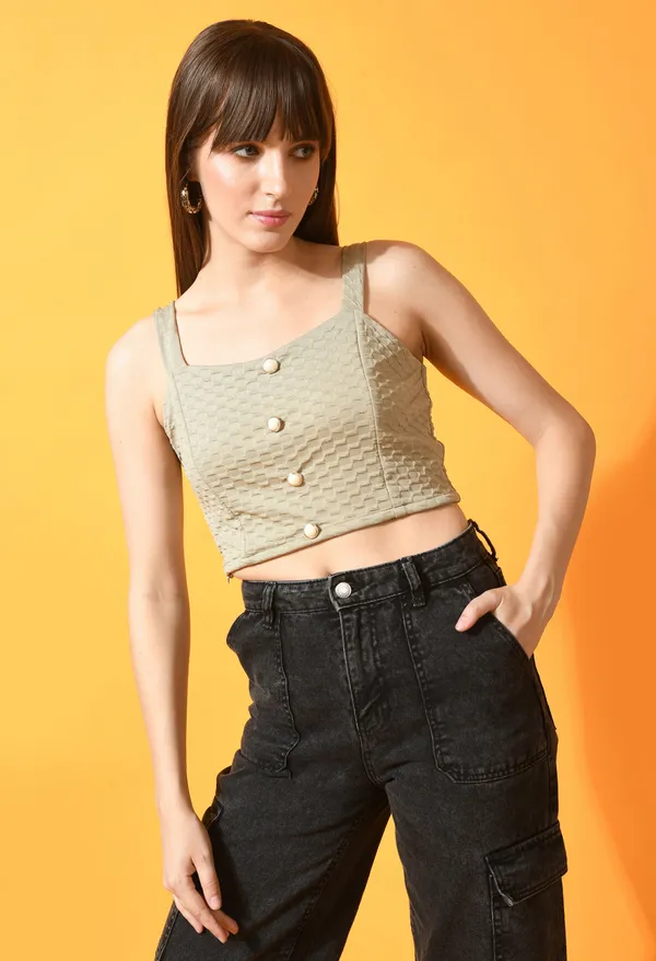 Beige_Polyester_Sleeveless_Square_Neck_Tube_Top_For_Women_&_Girls