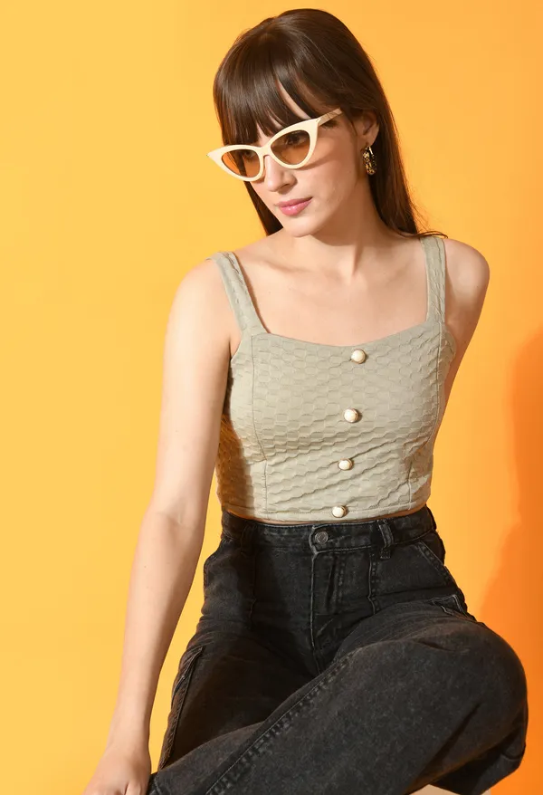 Beige_Polyester_Sleeveless_Square_Neck_Tube_Top_For_Women_&_Girls