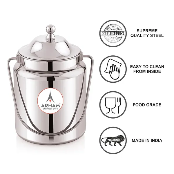 Stainless_Steel_Plain_Heavy_Gauge_Akhand_(Jointless)_Barni,_Milk_Can,_Ghee_Container,_Can_For_Storing_Liquid_(With_Upper_Lid)