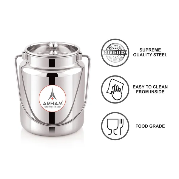 Stainless_Steel_Heavy_Gauge_Akhand_(Jointless)_Barni,_Milk_Can,_Ghee_Container,_Can_For_Storing_Liquid_With_Inner_Lid