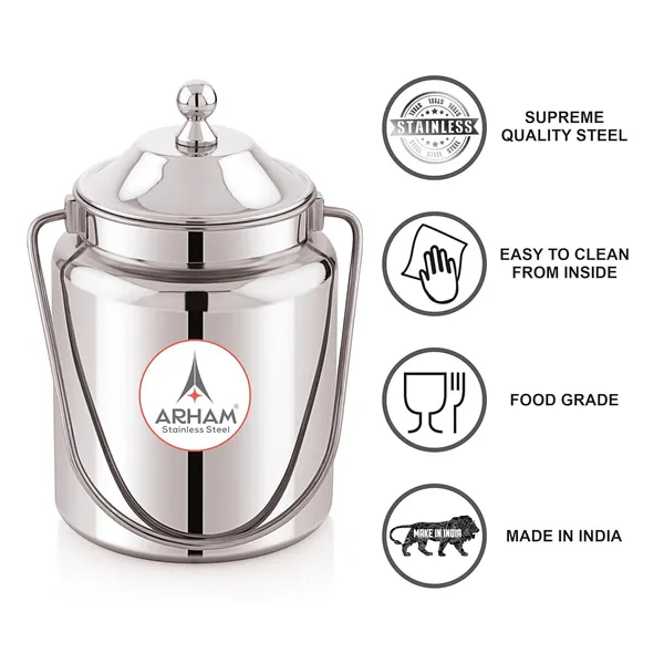 Stainless_Steel_Plain_Heavy_Gauge_Akhand_(Jointless)_Barni,_Milk_Can,_Ghee_Container,_Can_For_Storing_Liquid_(With_Upper_Lid)
