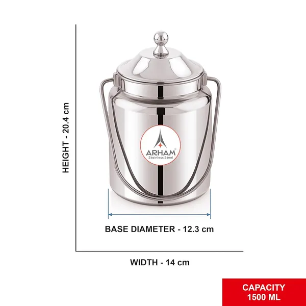 Stainless_Steel_Plain_Heavy_Gauge_Akhand_(Jointless)_Barni,_Milk_Can,_Ghee_Container,_Can_For_Storing_Liquid_(With_Upper_Lid)