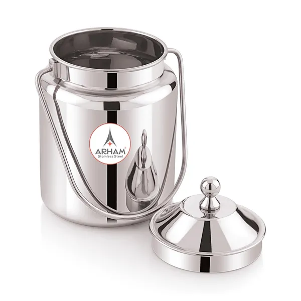 Stainless_Steel_Plain_Heavy_Gauge_Akhand_(Jointless)_Barni,_Milk_Can,_Ghee_Container,_Can_For_Storing_Liquid_(With_Upper_Lid)