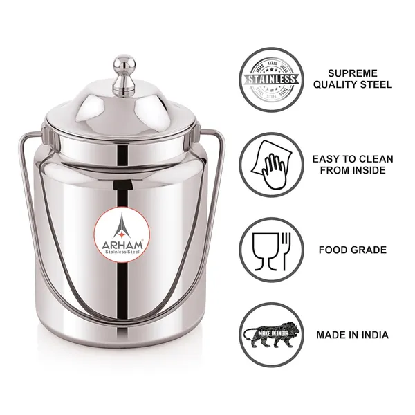 Stainless_Steel_Plain_Heavy_Gauge_Akhand_(Jointless)_Barni,_Milk_Can,_Ghee_Container,_Can_For_Storing_Liquid_(With_Upper_Lid)