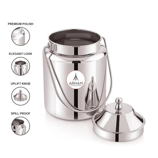 Stainless_Steel_Plain_Heavy_Gauge_Akhand_(Jointless)_Barni,_Milk_Can,_Ghee_Container,_Can_For_Storing_Liquid_(With_Upper_Lid)