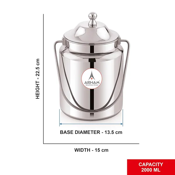 Stainless_Steel_Plain_Heavy_Gauge_Akhand_(Jointless)_Barni,_Milk_Can,_Ghee_Container,_Can_For_Storing_Liquid_(With_Upper_Lid)