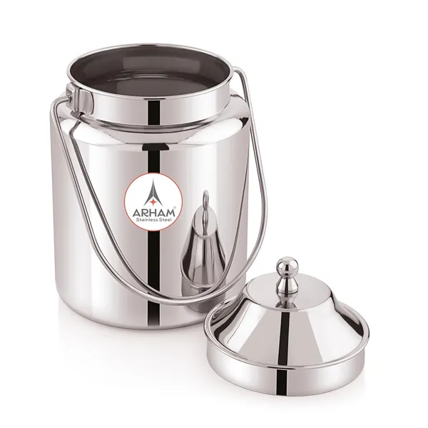 Stainless_Steel_Plain_Heavy_Gauge_Akhand_(Jointless)_Barni,_Milk_Can,_Ghee_Container,_Can_For_Storing_Liquid_(With_Upper_Lid)