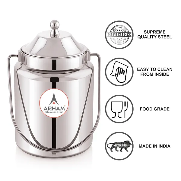 Stainless_Steel_Plain_Heavy_Gauge_Akhand_(Jointless)_Barni,_Milk_Can,_Ghee_Container,_Can_For_Storing_Liquid_(With_Upper_Lid)