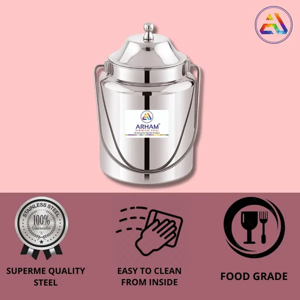 Stainless_Steel_Plain_Heavy_Gauge_Akhand_(Jointless)_Barni,_Milk_Can,_Ghee_Container,_Can_For_Storing_Liquid_(With_Upper_Lid)