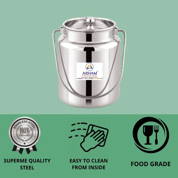 Stainless_Steel_Heavy_Gauge_Akhand_(Jointless)_Barni,_Milk_Can,_Ghee_Container,_Can_For_Storing_Liquid_With_Inner_Lid