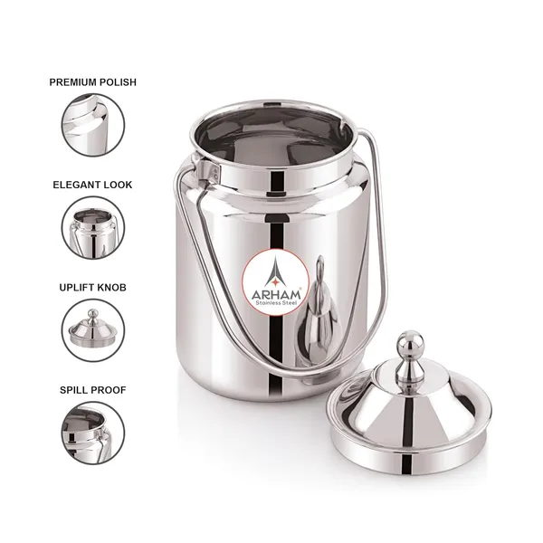 Stainless_Steel_Plain_Heavy_Gauge_Akhand_(Jointless)_Barni,_Milk_Can,_Ghee_Container,_Can_For_Storing_Liquid_(With_Upper_Lid)