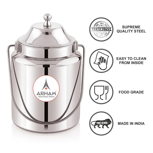 Stainless_Steel_Plain_Heavy_Gauge_Akhand_(Jointless)_Barni,_Milk_Can,_Ghee_Container,_Can_For_Storing_Liquid_(With_Upper_Lid)
