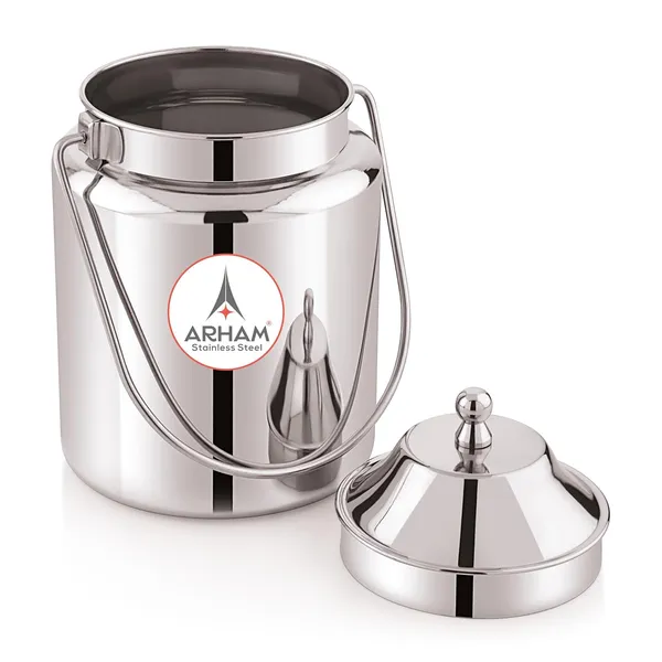 Stainless_Steel_Plain_Heavy_Gauge_Akhand_(Jointless)_Barni,_Milk_Can,_Ghee_Container,_Can_For_Storing_Liquid_(With_Upper_Lid)