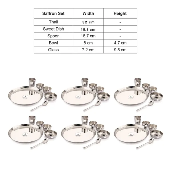 Stainless_Steel_Hammered_Premium_Saffron_Thali_Set_(Pack_Of_6)_(Big_Size)